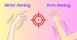 Comparison of wrist aiming vs arm aiming techniques in FPS games